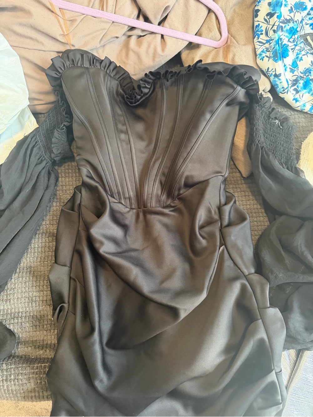 House of CB White Ruffled Mini Dress - Picture 8 of 12